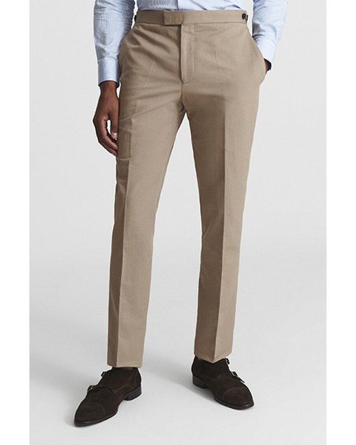 Reiss Natural Train Linen-blend Trouser for men