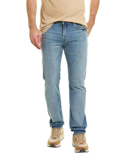 7 For All Mankind Blue Slimmy Mastermind Slim Straight Jean for men