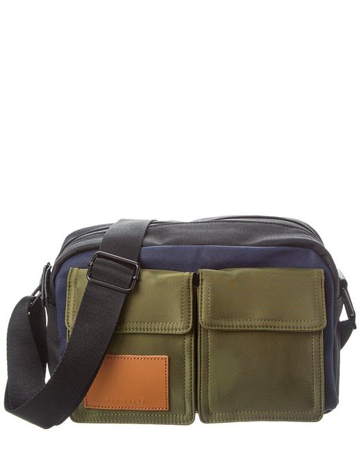 Ted Baker Gray Selvige Denim Canvas Camera Bag for men