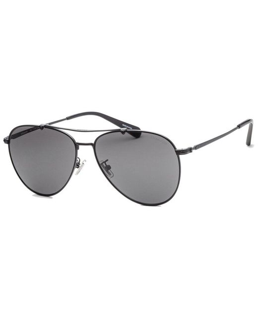 COACH Hc7136 60mm Sunglasses in Gray for Men | Lyst