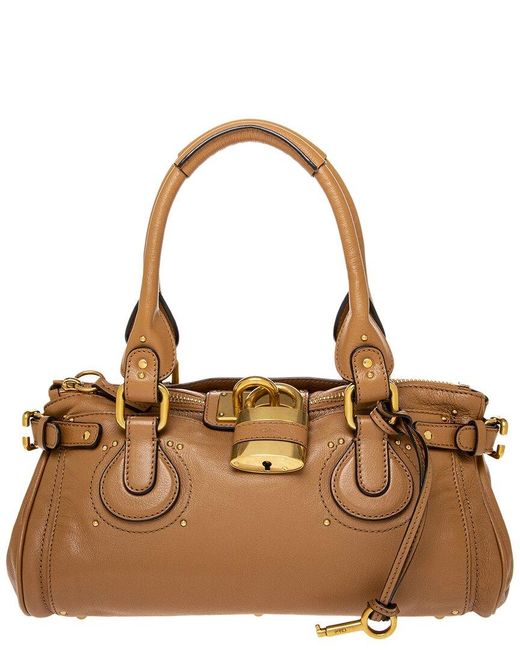 Chloé Brown Paddington Leather Satchel