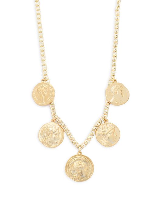Kenneth Jay Lane Metallic Goldtone Multi-coin Necklace