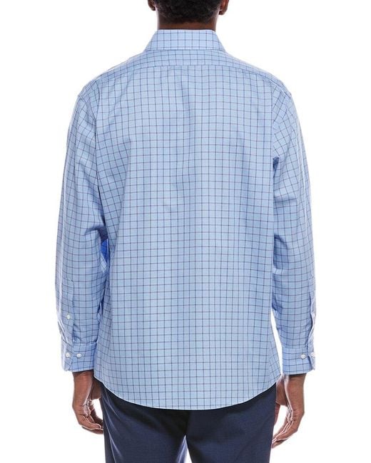 Brooks Brothers Blue Pattern Button Shirt for men