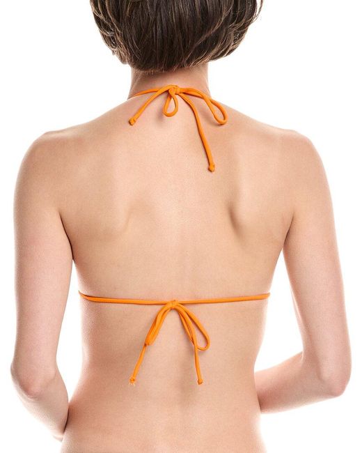 Bondeye Orange Sofie Triangle Bikini Top