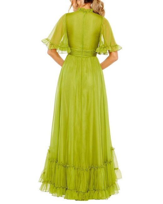 Mac Duggal Green A-Line Gown