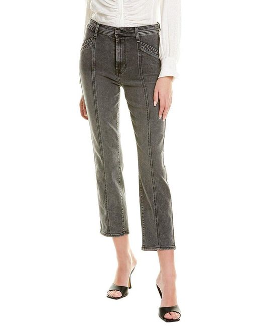 7 For All Mankind Gray The Seamed Abbey Crop Jean