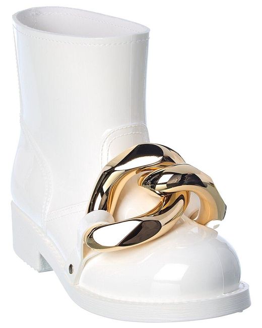J.W. Anderson White Chain Rubber Boot