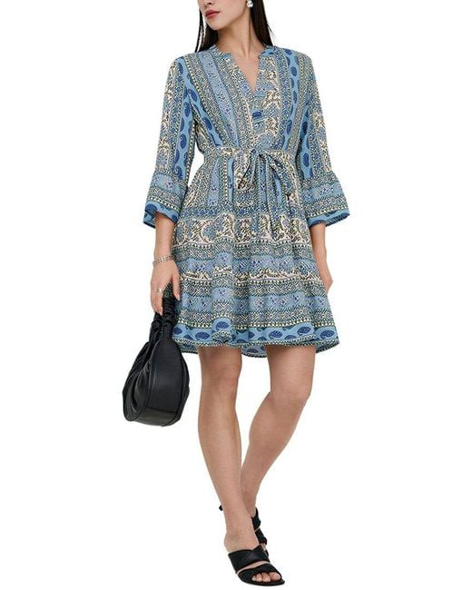 AMINA GLAM Blue Mini Dress