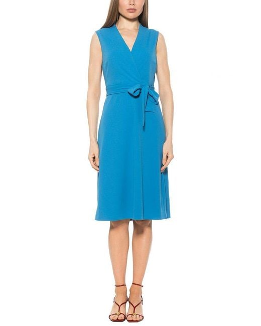 Alexia Admor Blue Dane A-Line Dress
