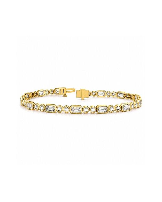 Lab Grown Diamonds White 14K 5.64 Ct. Tw. Lab-Grown Diamond Tennis Bracelet