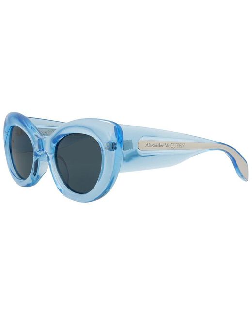 McQ Alexander McQueen Blue 52mm Sunglasses