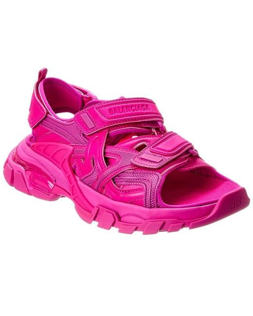 Balenciaga Pink Track Rubber Sandal