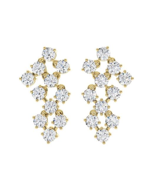 Sabrina Designs Lab Grown Diamonds Metallic 14K 2.24 Ct. Tw. Lab-Grown Diamond Chandelier Earring