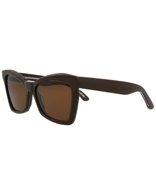 Balenciaga Bb0231S 57Mm Sunglasses in Brown Lyst