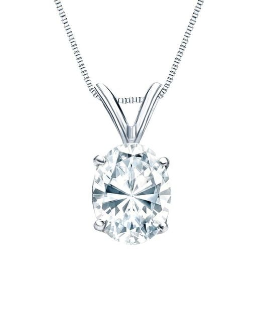 Sabrina Designs Lab Grown Diamonds White 14K 2.00 Ct. Tw. Lab-Grown Diamond Solitaire Pendant