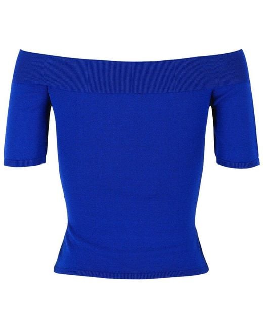McQueen Blue Crop Top