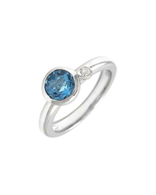 Gemstones Blue 1.17 Ct. Tw. Topaz Ring