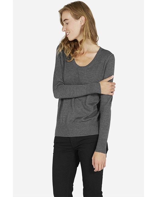 Everlane Gray The Luxe Sweater