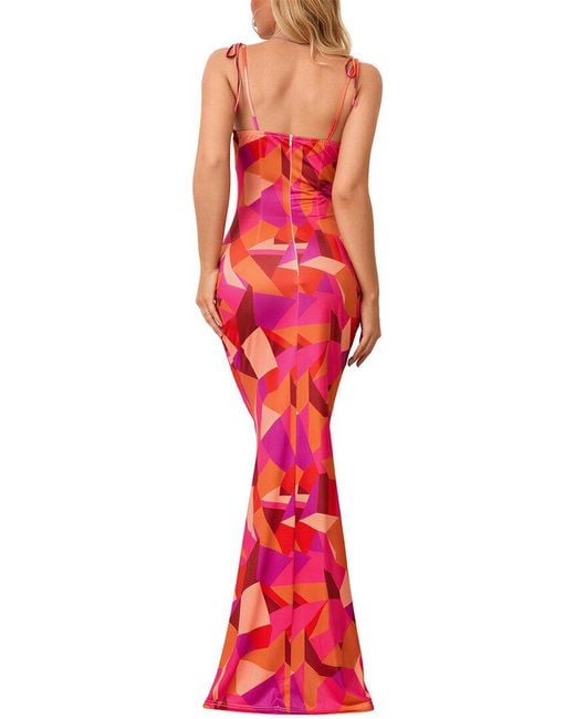 Amanda Royal Red Maxi Dress
