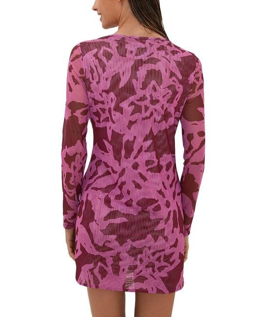 ViX Red Cleo Sheer Cover-Up