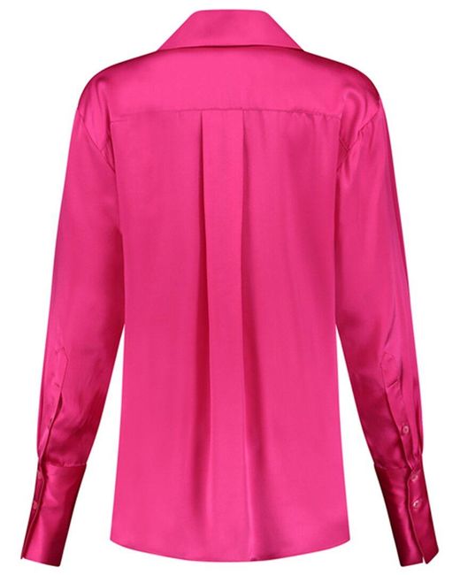 GAUGE81 Pink Okayi Silk Shirt