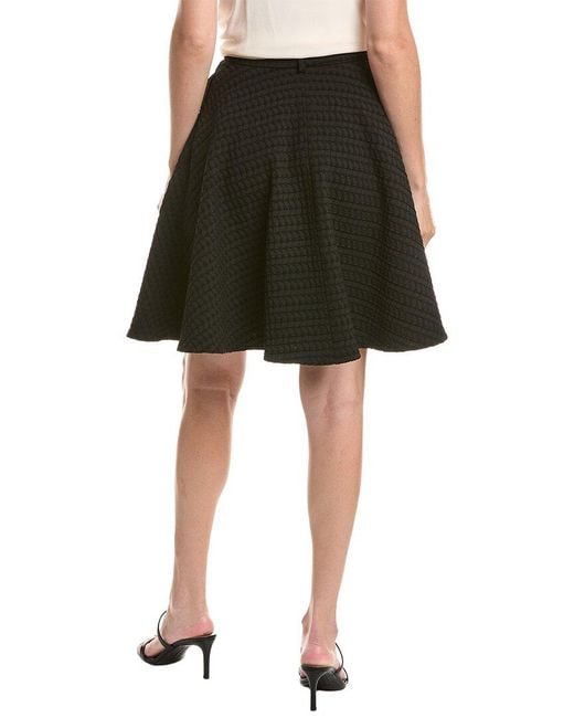 Officine Generale Black Officine Generale Greta Wool-Blend Waffle Skirt