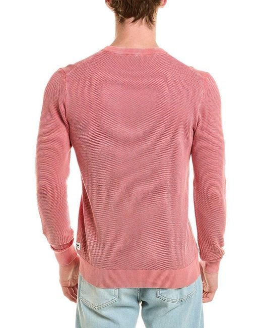 Gas Red Crewneck Sweater for men