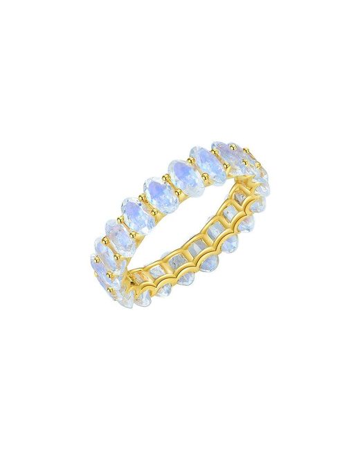 Kai Fine Jewelry Blue 14K 4.00 Ct. Tw. Moonstone Eternity Ring