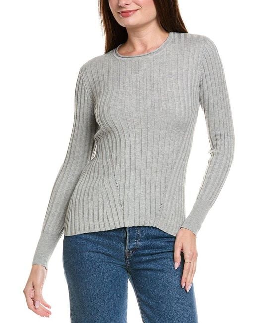 Hannah Rose Gray Dnu Basic V-Neck Pullover