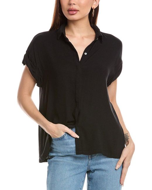 Chaser Brand Black Heirloom Woven Rhythm Button-Down Shirt