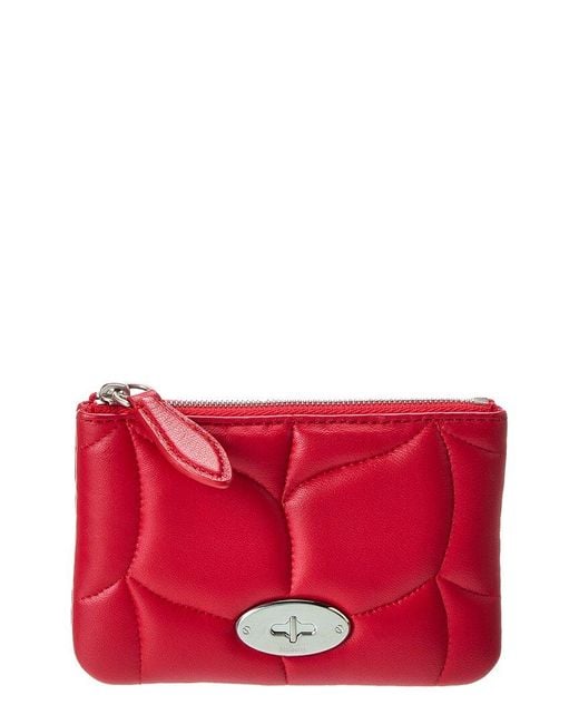 Mulberry Red Softie Leather Coin Purse