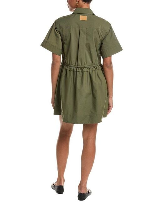 Jonathan Simkhai Green Dawson Shirt Dress