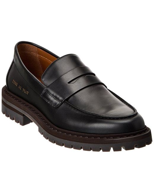 Common Projects Black Leather Loafer for men