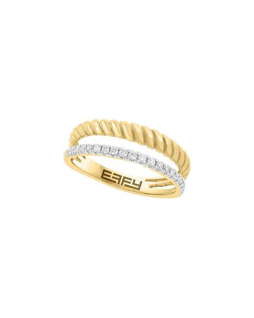Effy Fine Jewelry Metallic 14K 1.83 Ct. Tw. Diamond & Ruby Ring