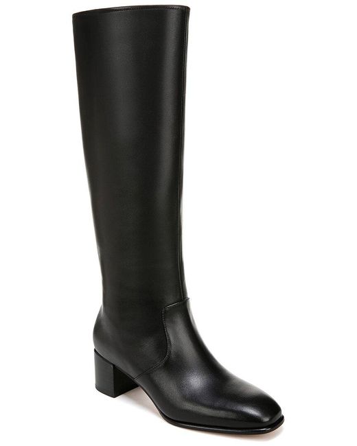 Vince Black Arabel Tall Leather Boot