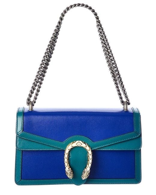 Gucci Blue Dionysus Small Leather Shoulder Bag