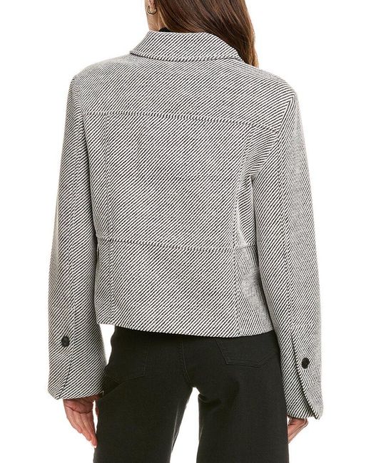 Proenza Schouler Gray Colette Wool-Blend Jacket