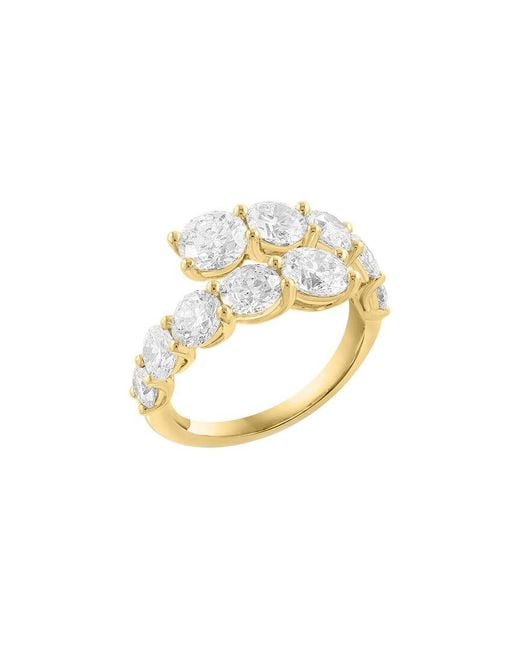 Effy Fine Jewelry White 14K 0.81 Ct. Tw. Lab-Grown Diamond & Sapphire Ring