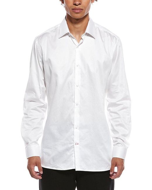 Tahari White Modern Fit Dress Shirt for men
