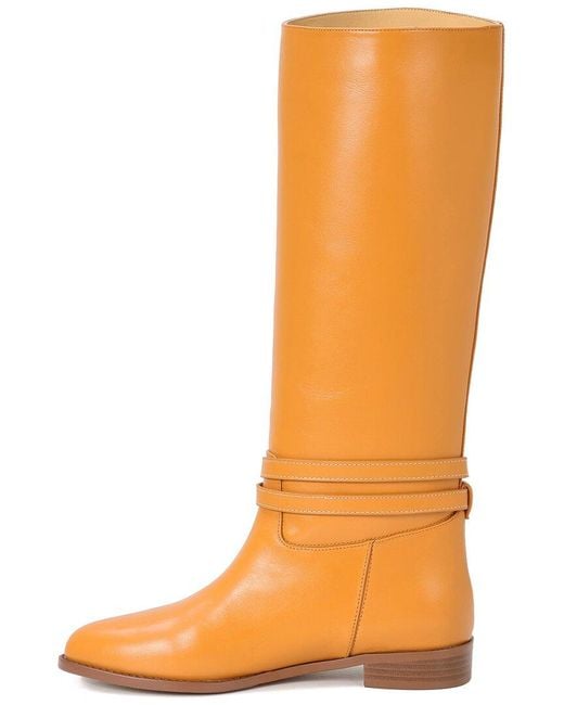 Tiffany & Fred Paris Brown Leather Riding Boot