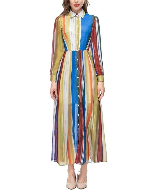 Lanelle Blue Midi Dress