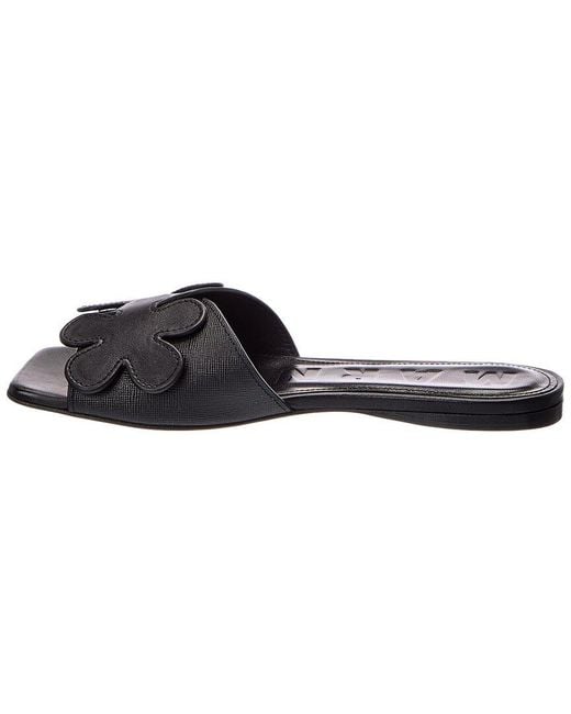Marni Black Logo Leather Sandal