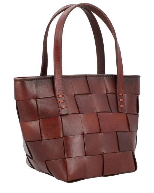 Dragon Diffusion Red Japan Leather Shoulder Bag