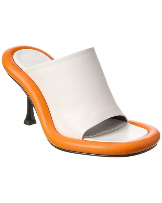 J.W. Anderson White Bumper Tube Leather Sandal