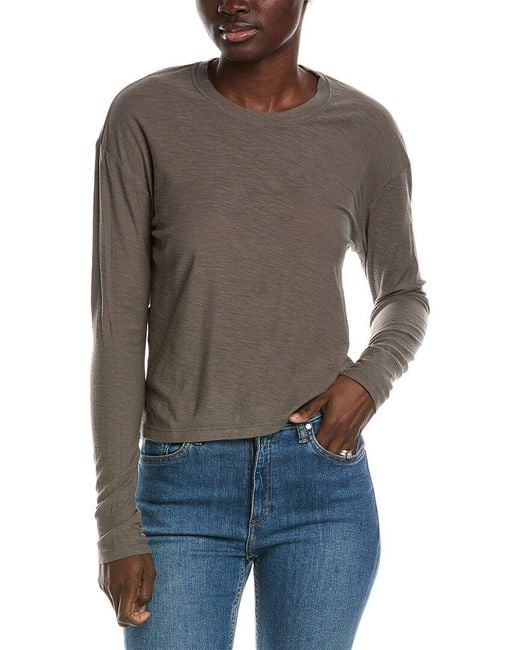 James Perse Gray Boxy T-shirt