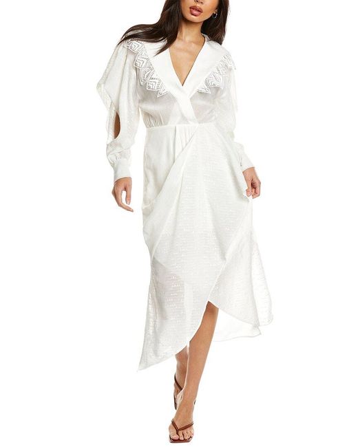 IRO White Dily Midi Dress