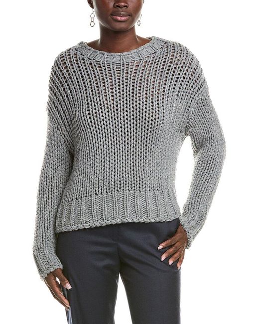 Officine Generale Gray Officine Generale Salimah Wool & Cashmere-blend Sweater