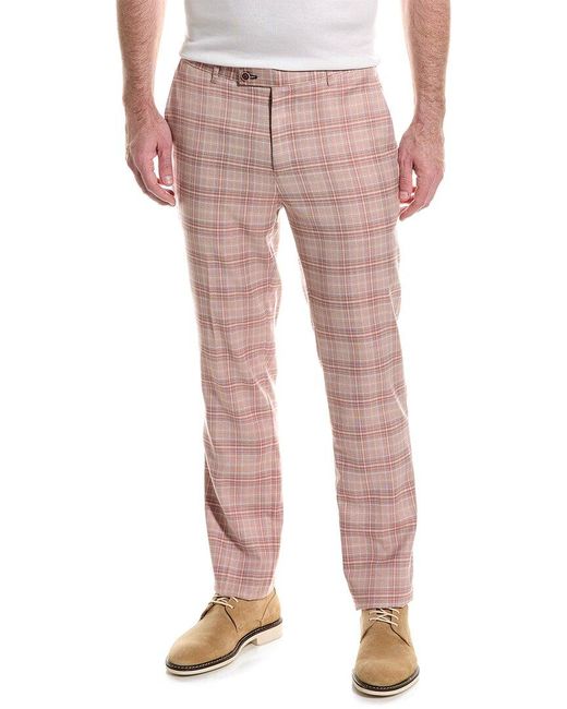 Paisley & Gray Pink Downing Slim Fit Pant for men