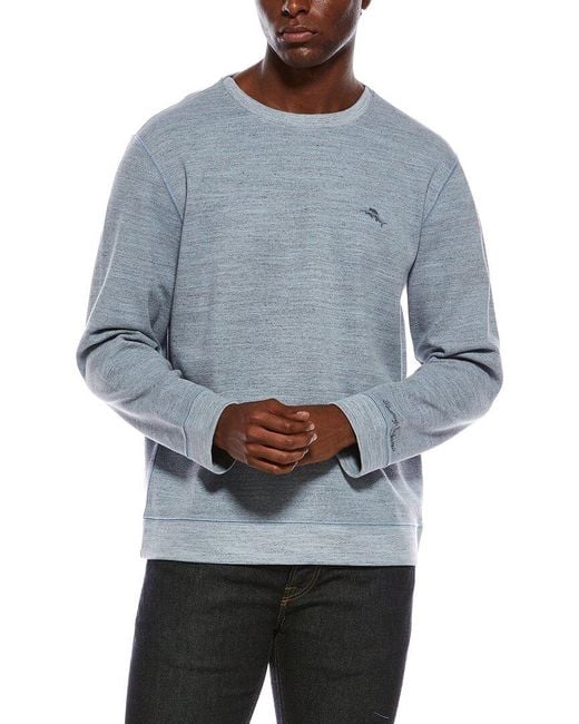 Tommy Bahama Gray Sandstone Crewneck Sweatshirt for men