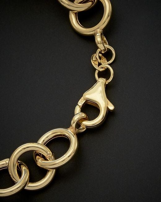Italian Gold Black 14k Diamond Cut Ball Station Bracelet